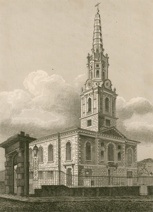 St Giles in the Fields, London (engraving)