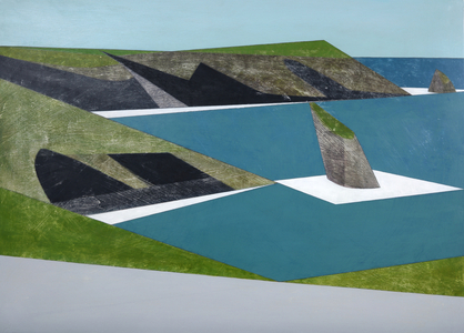 Islands 4, 2015 (acrylic on board)