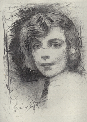 Vicki Baum, Austrian writer (litho)
