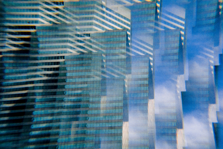 Skyscraper montage New York,Cerulean City, 1989 (photo)