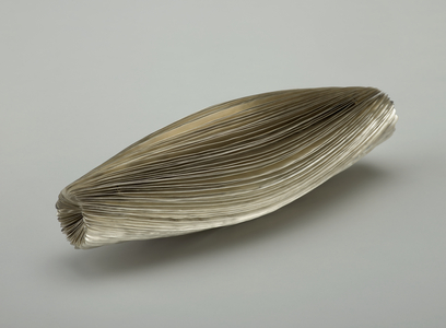 Spice Container, designed 1998; fabricated 2014 (silver; hammered, brushed)
