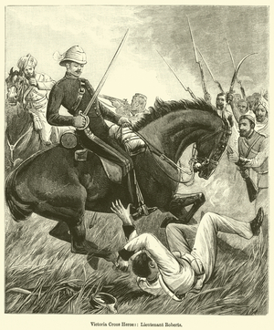 Victoria Cross Heroes, Lieutenant Roberts (engraving)