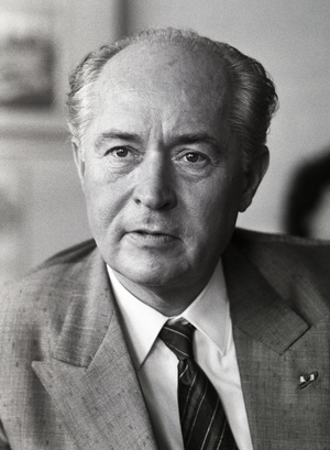 Visit to Germany by the President of Cyprus George Vassiliou, 1989 (photo)