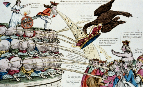 Bombardement de tous les trônes de l'Europe et la chûte des tirans pour le bonheur de l'univers, 1792