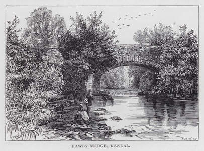 Hawes Bridge, Kendal (engraving)
