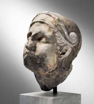Head of a warrior, -350 (Marble)