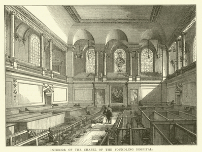 Interior of the Chapel of the Foundling Hospital (engraving)