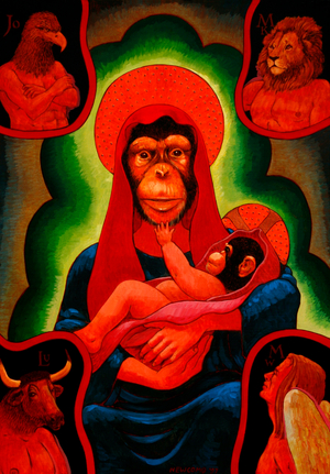Universal Madonna, 1997 (acrylic on canvas)
