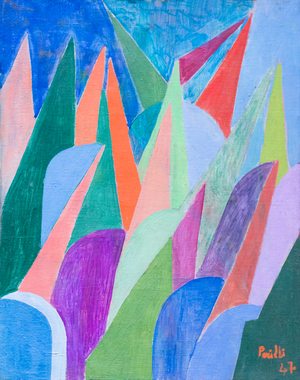 Prague, 1947, Achille Perilli (painting)