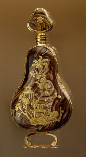 Flask, 18th century (jasper, gold)