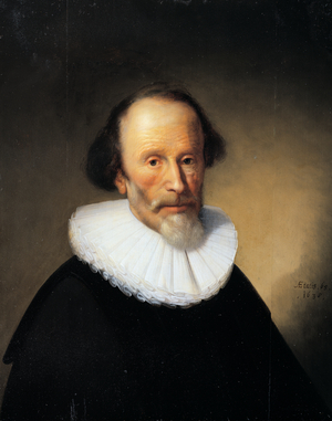 Portrait of a bearded old man, 1638 (oil on panel)