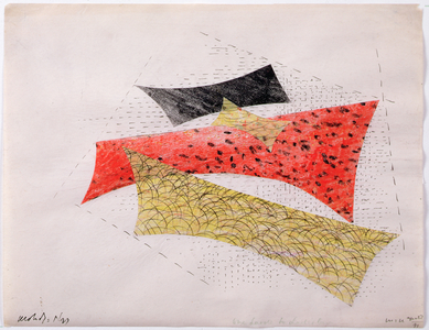 Abstract Composition, 1941 (collage, pastel and ink)