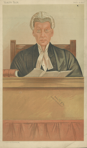 The Honourable Sir J W Chitty (colour litho)
