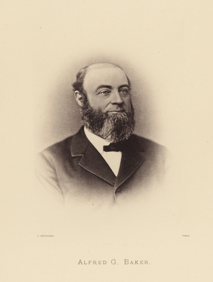 Prominent Pennsylvanians: Alfred G Baker (b/w photo)