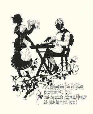 Silhouette by Hugo Strohl (litho)