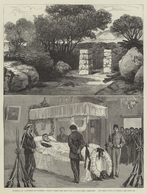 Funeral of Garibaldi at Caprera (engraving)
