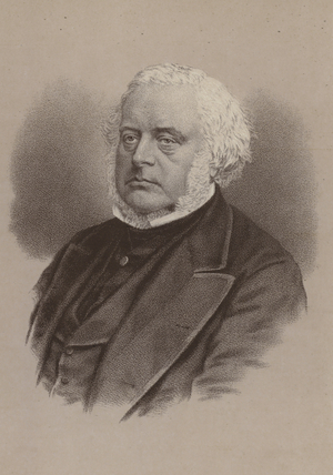 John Bright, British Radical and Liberal statesman (litho)