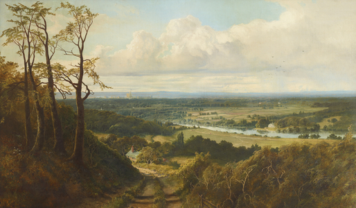 View of Runnymede from Cooper's Hill with a Distant View of Windsor Castle