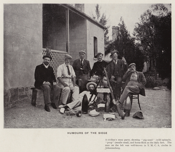 Humours of the Siege (b/w photo)