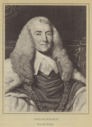 Lord Mansfield, Barnaby Rudge (litho)