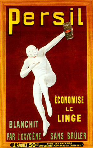 Advertisement for Persil washing powder, 1920s (colour litho), 1920s