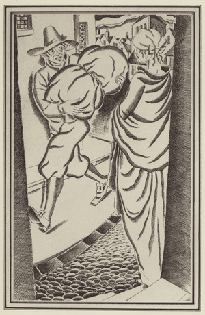 Illustration for Moll Flanders by Daniel Defoe (litho)