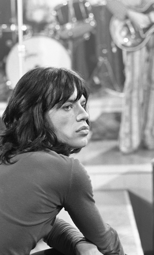 Mick Jagger Profile Rolling Stones Rock Roll Circus London 1968 (photo)