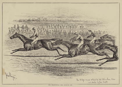 The Cesarewitch, the Abington Dip (engraving)
