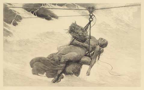 Saved, 1889 (etching on cream wove paper)