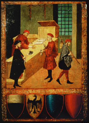 Employees and workers beng paid by the Commune of Siena