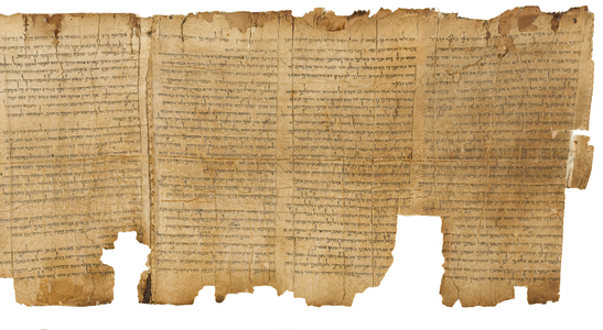 The Great Isaiah Scroll, col.1-4, Qumran Cave I, c.100 BC (parchment)