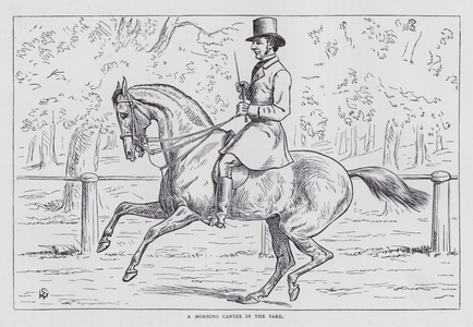 A Morning Canter in the Park (engraving)