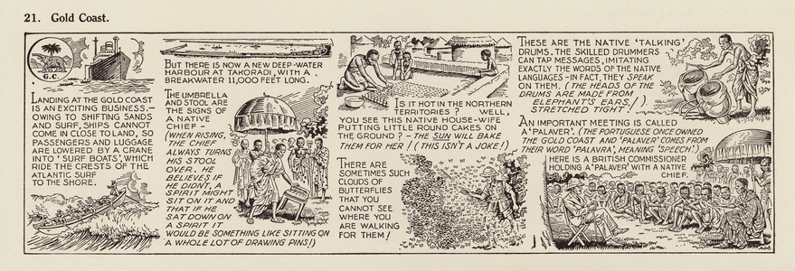Our Wonderful Empire strip: Gold Coast (litho)