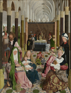 The Holy Kinship, c.1495 (oil on panel)
