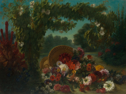 Basket of Flowers, 1848-49 (oil on canvas)