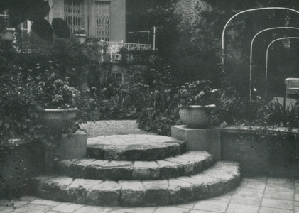 Austria: A Vienna Garden, Designed By Albert Esch, Garden Architect, Vienna (b/w photo)