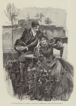 The Rebel Queen, by Walter Besant (engraving)