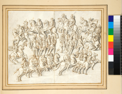 Base of column of Antoninus Pius, east side (pen and grey wash)