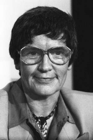 Rita Suessmuth at CDU state party conference-Lower Saxony, 1989 (photo)