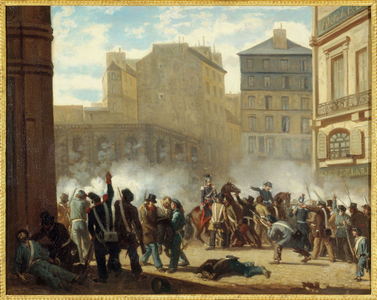 Prise du château d'eau, place du Palais-Royal, February 24, 1848, after 1848 (oil on canvas)