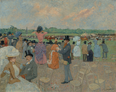 The Races at Longchamp, c.1891 (oil on canvas)