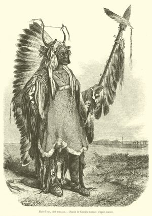 Mato-Tope, chef mandan (engraving)
