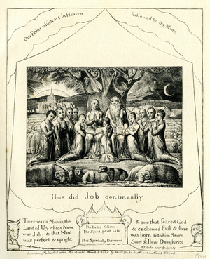 The Book of Job 1:1  Illustrated by William Blake