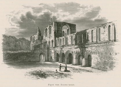 Furness Abbey, From the South-west (engraving)