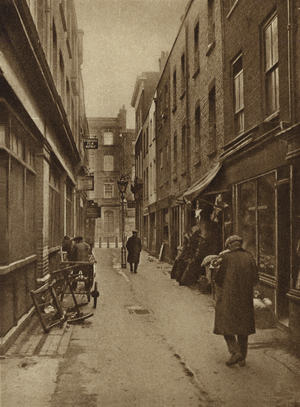 St Anne's Court, Soho (b/w photo)
