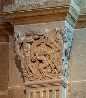 Stoning of St Etienne, (sculpture)