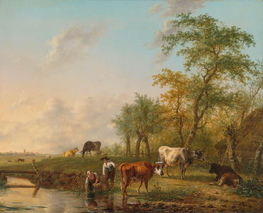 Landscape with Cattle, 1804 (oil on panel)