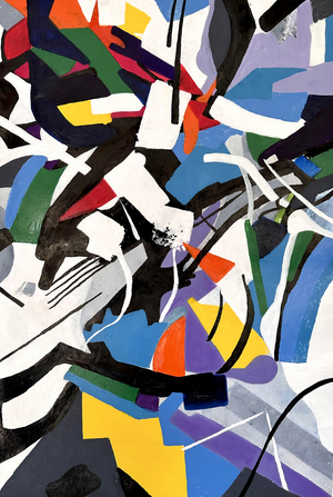 This is what happens when you let go, 2023 (acrylic paint on cotton rag paper)