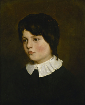 Charles Hugo as a child, ca. 1834 (oil on canvas (armor))