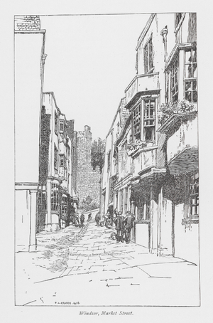 Windsor, Market Street (litho)